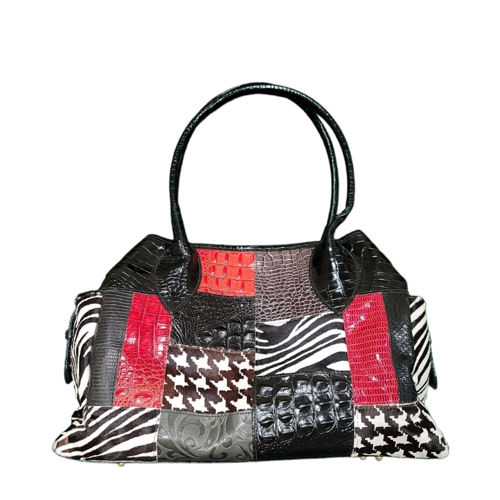 CLEVER CARRIAGE COMPANY Patchwork satchel